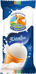Мороженое пломбир ванильный в вафельном стаканчике 15%,100 г