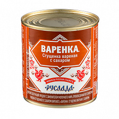 Варенка. Сгущенка вареная с сахаром 4%, 370 г