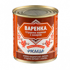 Варенка. Сгущенка вареная с сахаром, 8,5%, 370 г